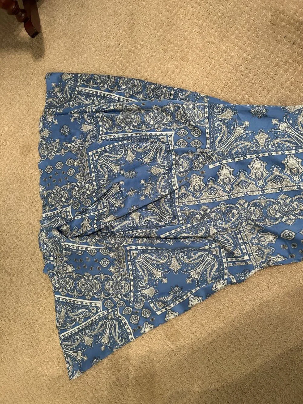 Silky Blue Maxi Dress - Picture 5 of 5